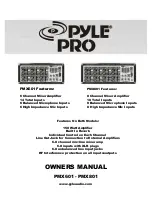 Pyle Pro PMX601 Owner'S Manual preview