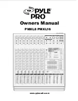 Pyle Pro PMXL16 Owner'S Manual preview