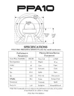 Preview for 6 page of Pyle Pro PPA10 Specifications