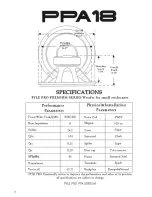 Preview for 9 page of Pyle Pro PPA10 Specifications