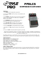 Pyle Pro PPDLCS Safety Instructions предпросмотр