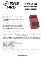 Preview for 1 page of Pyle Pro PPDLHM Specifications