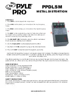 Preview for 1 page of Pyle Pro PPDLSM Specifications