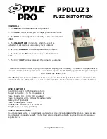 Pyle Pro PPDLUZ3 Manual preview