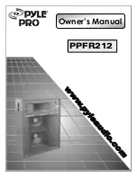 Preview for 1 page of Pyle Pro PPFR212 Owner'S Manual