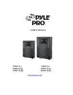 Предварительный просмотр 1 страницы Pyle Pro PPHP121 User Manual