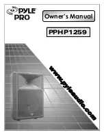 Preview for 1 page of Pyle Pro PPHP1259 Owner'S Manual