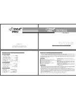 Preview for 1 page of Pyle Pro Professional Series PDWM5000 Owner'S Manual