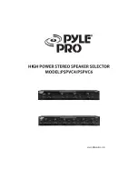 Pyle Pro PSPVC4 Owner'S Manual preview