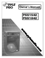 Pyle Pro PSS1542 Owner'S Manual preview