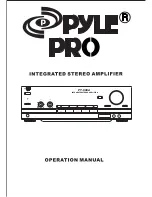 Pyle Pro PT-600A Owner'S Manual предпросмотр