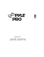 Preview for 9 page of Pyle Pro pt260a Operating Manual