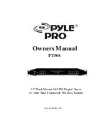 Preview for 1 page of Pyle Pro PT504 Owner'S Manual