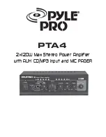 Preview for 1 page of Pyle Pro PTA 4 Owner'S Manual