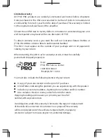 Preview for 7 page of Pyle Pro PTA1 User Manual