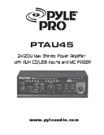 Pyle Pro PTAU45 User Manual preview