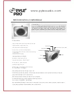 Preview for 1 page of Pyle Pro PWMA50B Manual