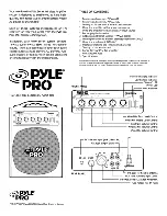 Preview for 2 page of Pyle Pro PWMA600 Owner'S Manual