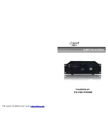 Предварительный просмотр 1 страницы Pyle Pro PYLE PRO amplifier PT-1100/PT3300 Operating Manual