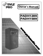 Preview for 1 page of Pyle Pro PYLE PRO PADH1289 Owner'S Manual