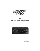 Pyle Pro PYLE PRO PTA2 Owner'S Manual предпросмотр