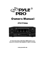 Pyle Pro Pyle Pro PTVT790A Owner'S Manual предпросмотр