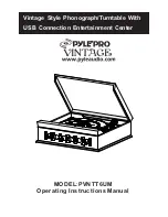 Pyle Pro PYLEPRO VINTAGE PVNTT6UM Operating Instructions Manual preview