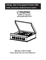 Preview for 1 page of Pyle Pro PYLEPRO VINTAGE PVNTT6UM Operating Instructions Manual