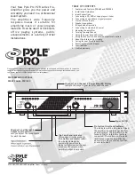 Preview for 2 page of Pyle Pro PZR1000 Owner'S Manual