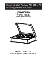 Pyle Pro Vintage PVNTT5U Operating Instructions Manual preview