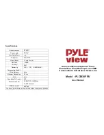 Pyle view PLCM38FRV User Manual preview