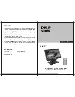 Pyle view VIEW PLHR77 User Manual предпросмотр