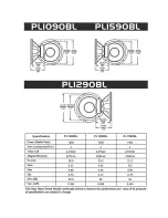 Предварительный просмотр 3 страницы Pyle Blue Wave PL1090BL Specifications