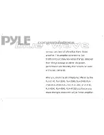 Предварительный просмотр 2 страницы Pyle Blue Wave PLA2140 User Manual