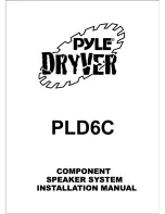 Preview for 1 page of Pyle COMPONENT SPEAKER SYSTEM PLD6C Installation Manual