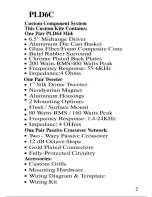 Preview for 3 page of Pyle COMPONENT SPEAKER SYSTEM PLD6C Installation Manual