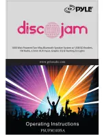 Pyle Disco Jam PSUFM1035A Operating Instructions preview