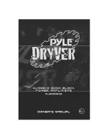 Preview for 1 page of Pyle Dryver PLAD3300D Owner'S Manual