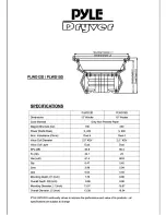 Preview for 3 page of Pyle Dryver PLDW12D Specifications