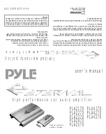 Pyle Eternal PLA2170 User Manual preview