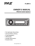 Pyle Mobile Audio System PLMR18 Owner'S Manual preview