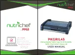 Preview for 1 page of Pyle Nutrichef PKGRIL45 User Manual