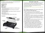 Preview for 2 page of Pyle Nutrichef PKGRIL45 User Manual