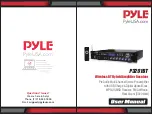 Preview for 1 page of Pyle P3201BT User Manual