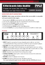 Preview for 1 page of Pyle PACGAMP77 User Manual