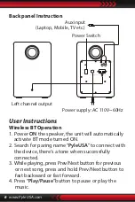 Предварительный просмотр 6 страницы Pyle PBKSP33BK User Manual