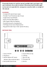 Preview for 2 page of Pyle PBMSPG1BK User Manual