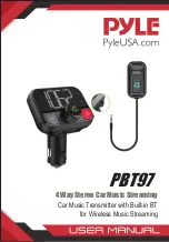 Pyle PBT9 User Manual предпросмотр