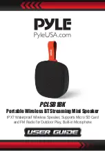 Preview for 1 page of Pyle PCLSB1BK User Manual