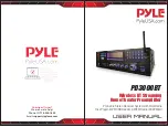 Preview for 1 page of Pyle PD3000BT User Manual